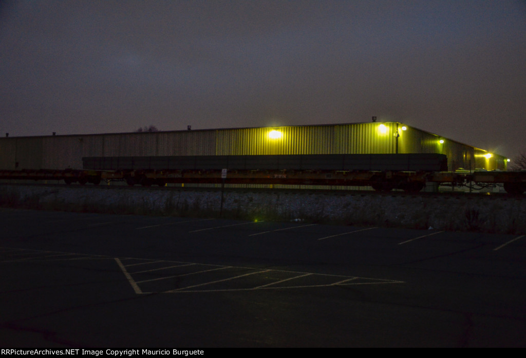 PTTX Flat Car with steel beams